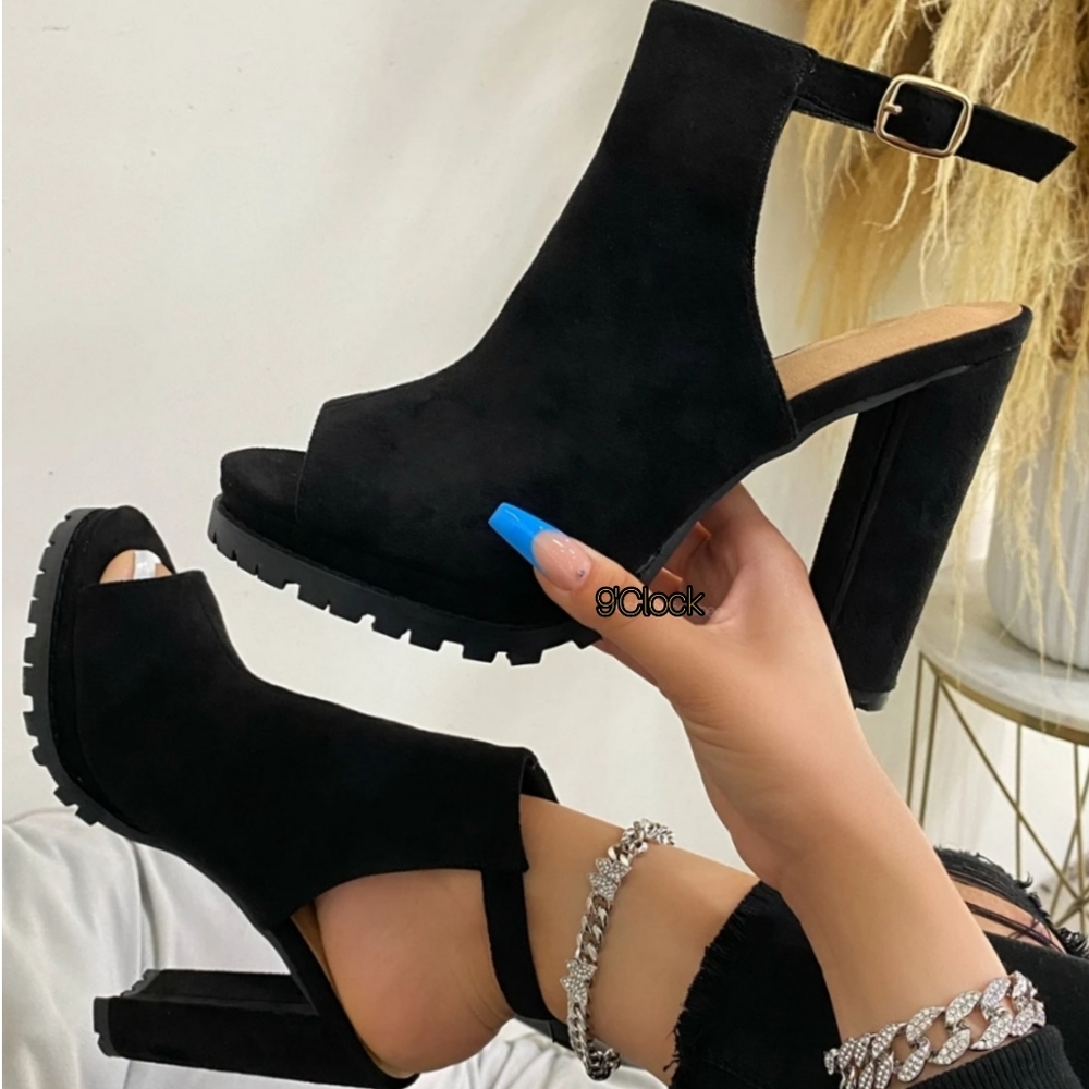 8 💓 Jackie's Heel  - Black - Picture 2 of 6